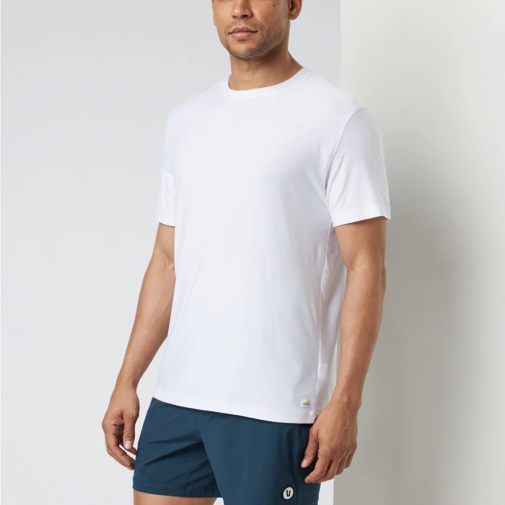 White Short Sleeve T-Shirt Vuori